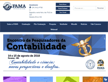 Tablet Screenshot of facfama.edu.br